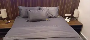 American Deep Grey Polish/Silk Bedsheets and Duvet Set