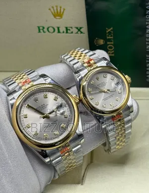 Original Rolex Silver and Gold Stainless Steel Watch