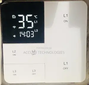 Smart Switch With Temperature Display 3 Gang