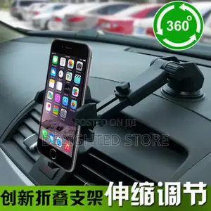 360° Rotation Adjustable Car Dash Suction Phone Holder