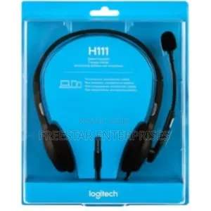 Logitech H111 Headset With Noise Cancellation.