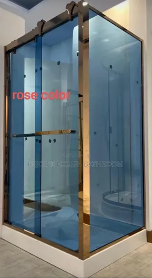 Rose Gold Shower Cubicle 8mm Glass