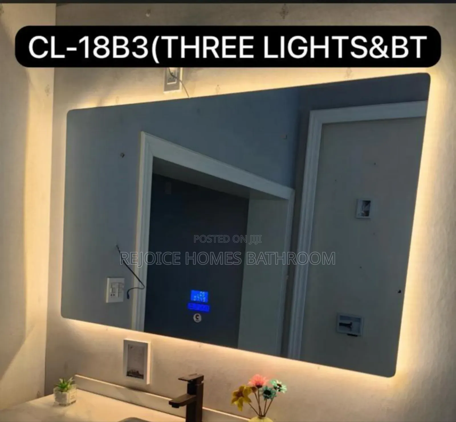 130 by 80 Led Mirror With Bluetooth
