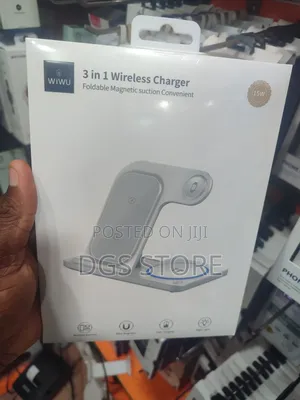 Wiwu 3in1 W020 Wireless Charger 15w Foldable Magnetic