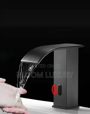 Matte Black Sensor Wash Hand Basin Faucet