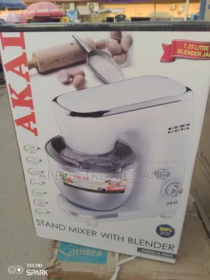 Akai Standing Mixer With Blender.