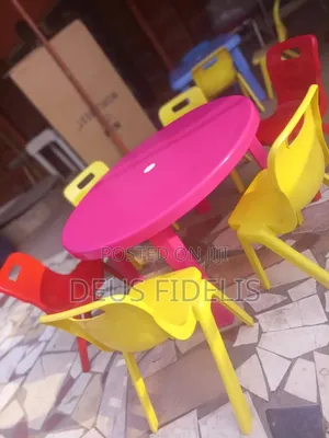 Plastic Children Table and Chairs