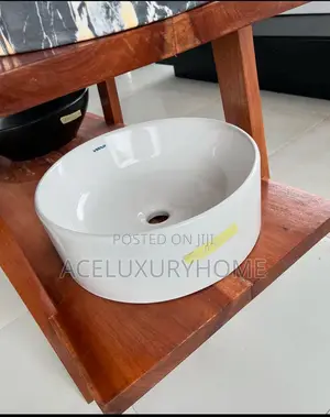 Plain Quality White Countertop Basin