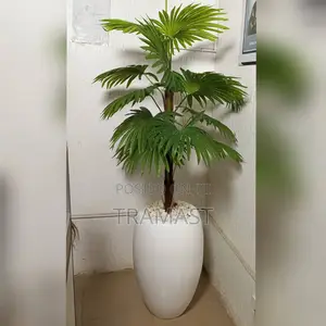 120cm Height | Artificial Fan Plant With Fiberglass Pot