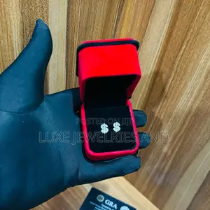 Unisex Cz Stud Earrings