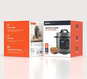 Porodo Lifestyle 1300w Electric Pressure Cooker 6l - Black