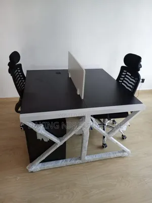 By 2 Seater Workstation With Mobile Drawers