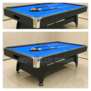 8ft Foreign Snooker Board With Accessories Blue Colour