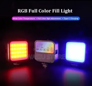 RGB Full Color Led Rechargeable Camera Video Light