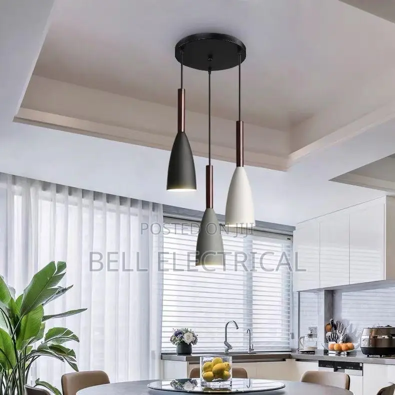 Modern Three-Light Pendant Lamp