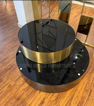 Magic Glass Top Centre Table Set