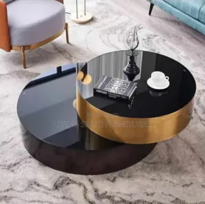 Magic Glass Top Centre Table Set