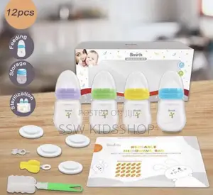 Bimirth 12 PCS Baby Feeding Bottle Starter Set
