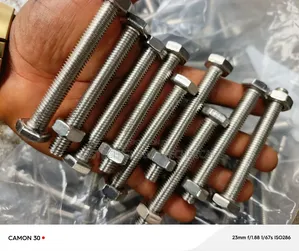 S.S.Unf Hex Head Bolt M10x80mm