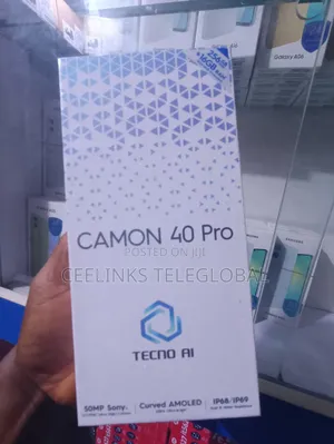 New Tecno Camon 40 Pro 4G 256 GB Black