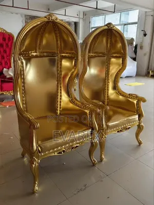 Gold Luxury Royal Chair for King and Queen,