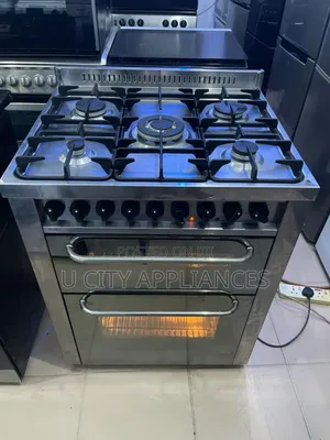 Uk 5burner Standing Electric Gas Cooker