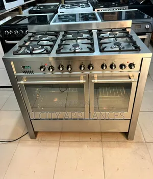 6burners Uk Double Door Electric Gas Cooker