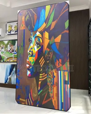 Colourful African Abstract Painting Print