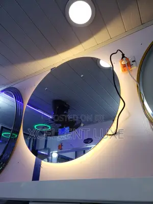 Round Led Mirror With Bluetooth