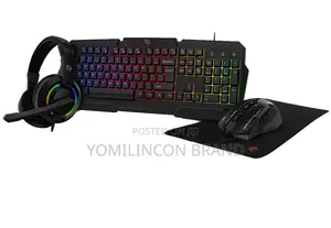 Porodo Gaming 4in1 Combo With Keyboard, Headphone, Mouse
