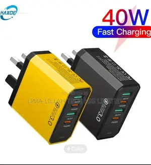 Kaxoe 40w Dual Usb-c Fast Charging Wall Adapter