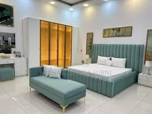 Bedframe With Dresser Longdraw and 2 Bedside