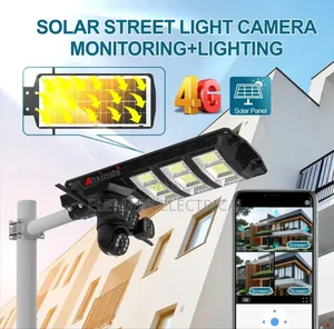 Solar Camera With Light 6mp 4g Four Lens