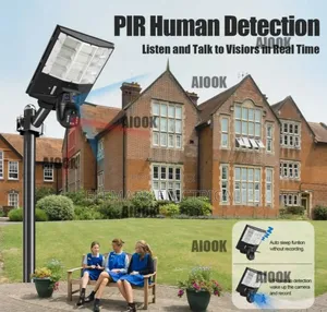 Human Delect CCTV Cameras Auto Tracker With Light 8mp
