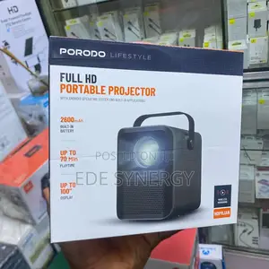 Wireless 2600mah Porodo Full Hd Portable Projector