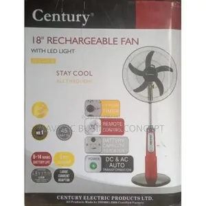 Century Rechargeable Fan 18 Inches