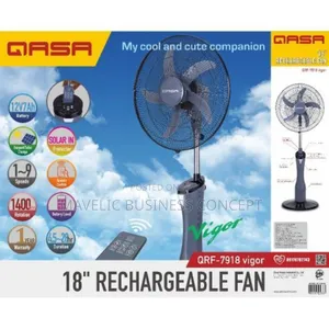 Qasa Rechargeable Fan 18 Inches