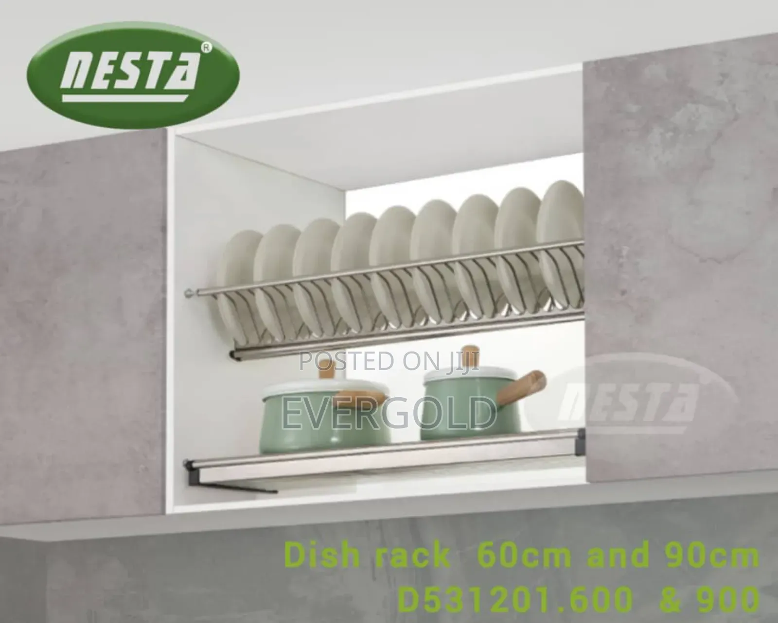 90cm Upper Cabinet Plate Rack Available