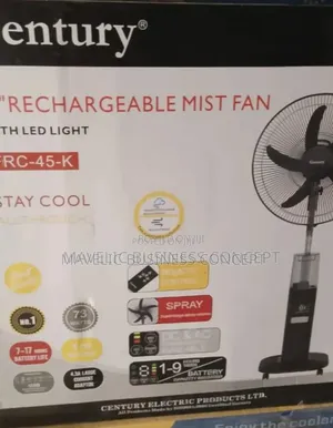 Century Mist Rechargeable Fan 18 Inches