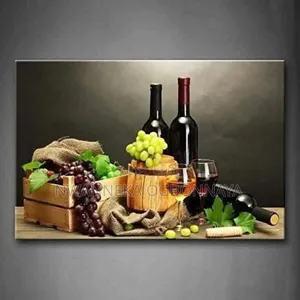 Red Wine Glass Canvas Painting