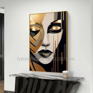 Black Woman Portrait Art Canvas