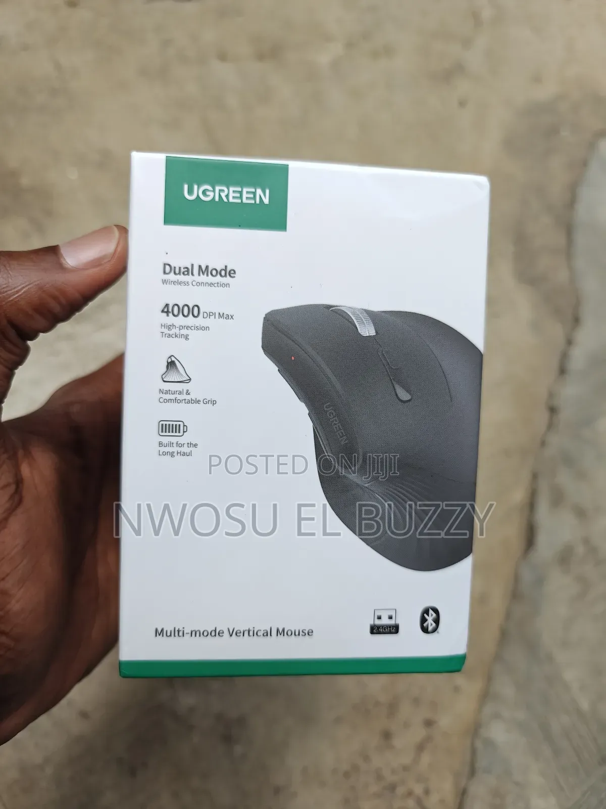 Ugreen Ergonomic Wireless Vertical Mouse