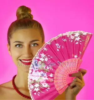 Party Fordable Design Flowers Hand Plastic Hand Fan