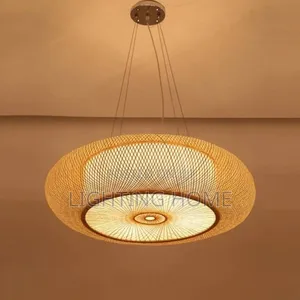 Bamboo Pendant Light By 500mm