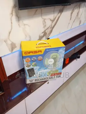 12” Gasa Solar/Rechargeable Fan
