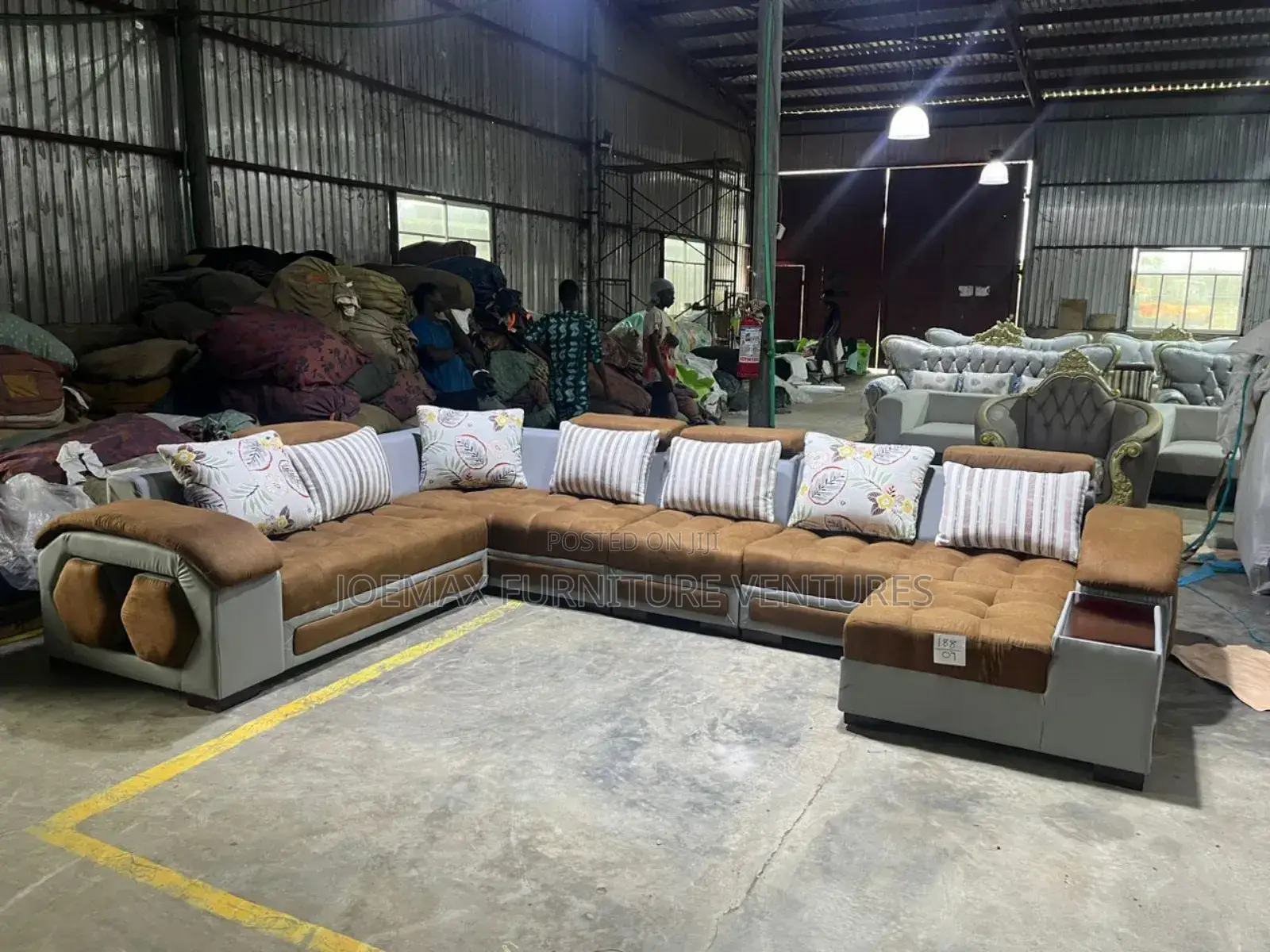 Imported L Shape Leather Sofa.