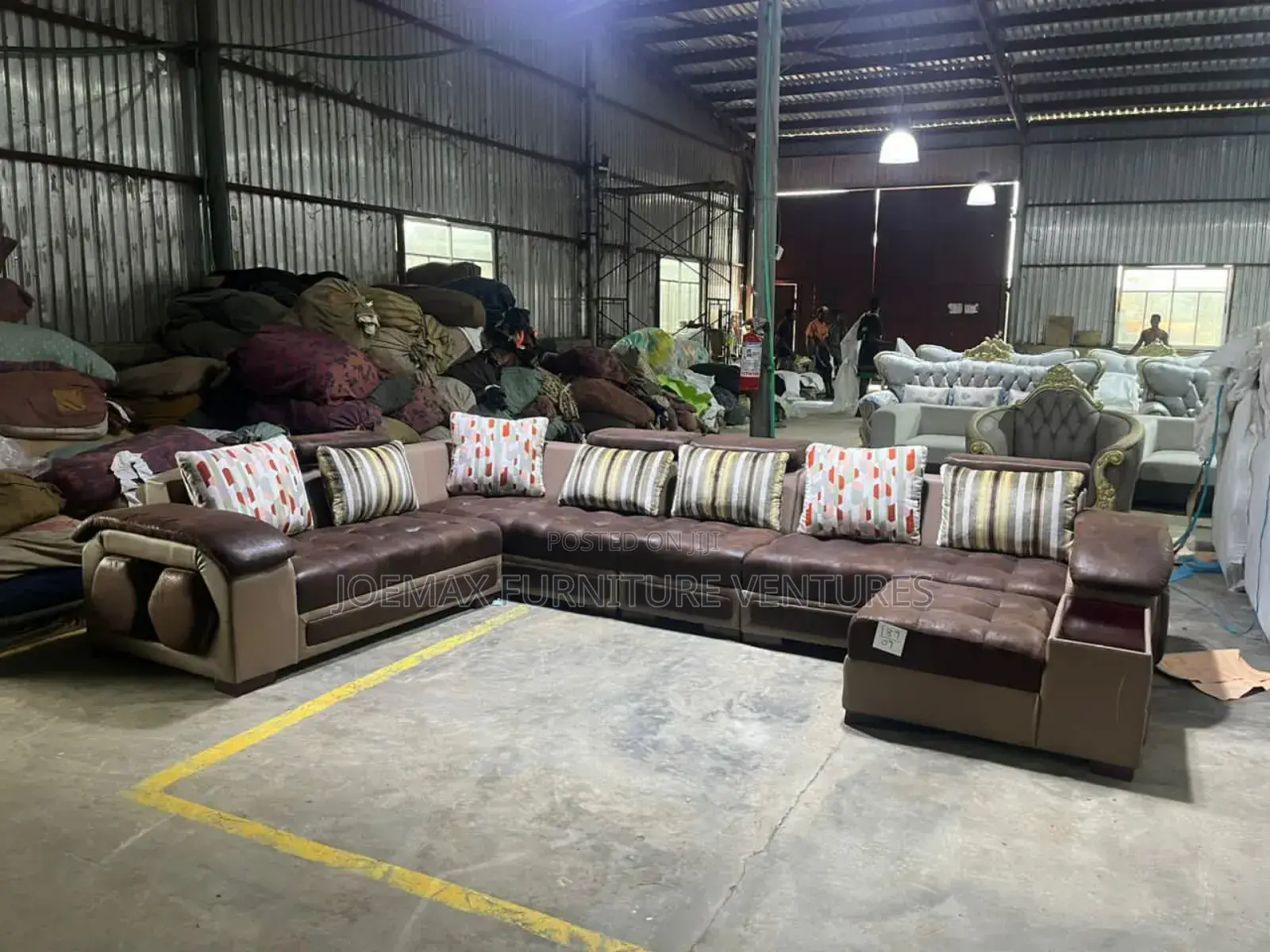 Imported L Shape Leather Sofa.
