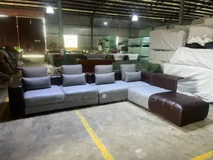 Imported L Shape Leather Sofa.