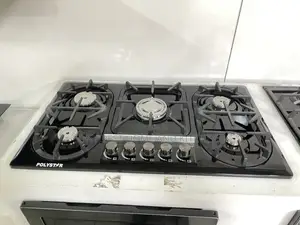 Polystar Five Bunners Inbuilt Top Stainless Gas Cooker