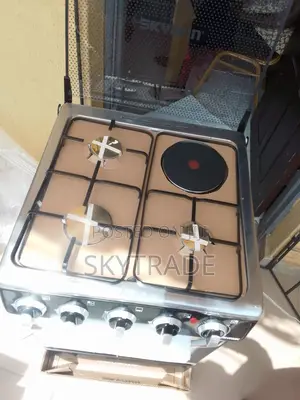 Skyrun 3+1 Free Standing Gas Cooker + Oven (Black)